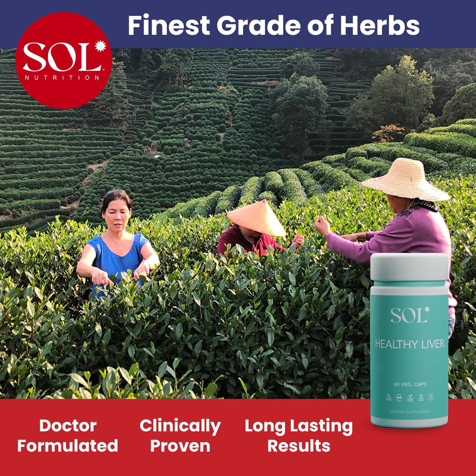 Sol Nutrition packaging and capsules illustrate a practical daily routine.