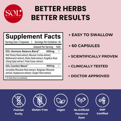 Sol Nutrition Ease the Flow capsules ready to support PMS comfort.