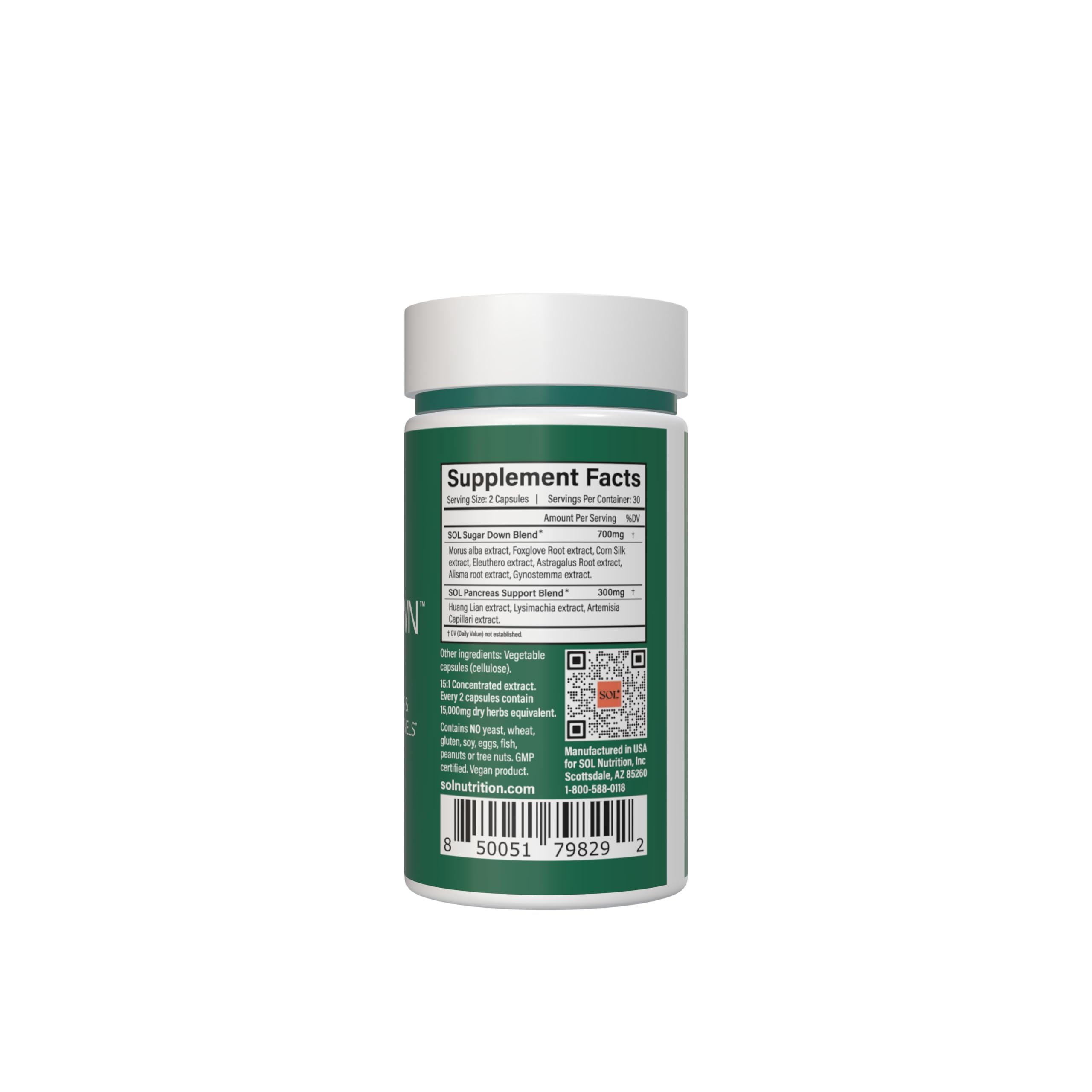 Sol Nutrition Sugar Down in a smoothie, illustrating versatile use in daily routine.
