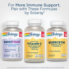 SOLARAY 275 servings bottle emphasizes long-lasting vitamin C supply.