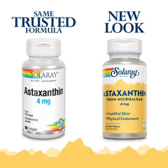 SOLARAY Astaxanthin softgels closeup highlights easy daily supplementation.