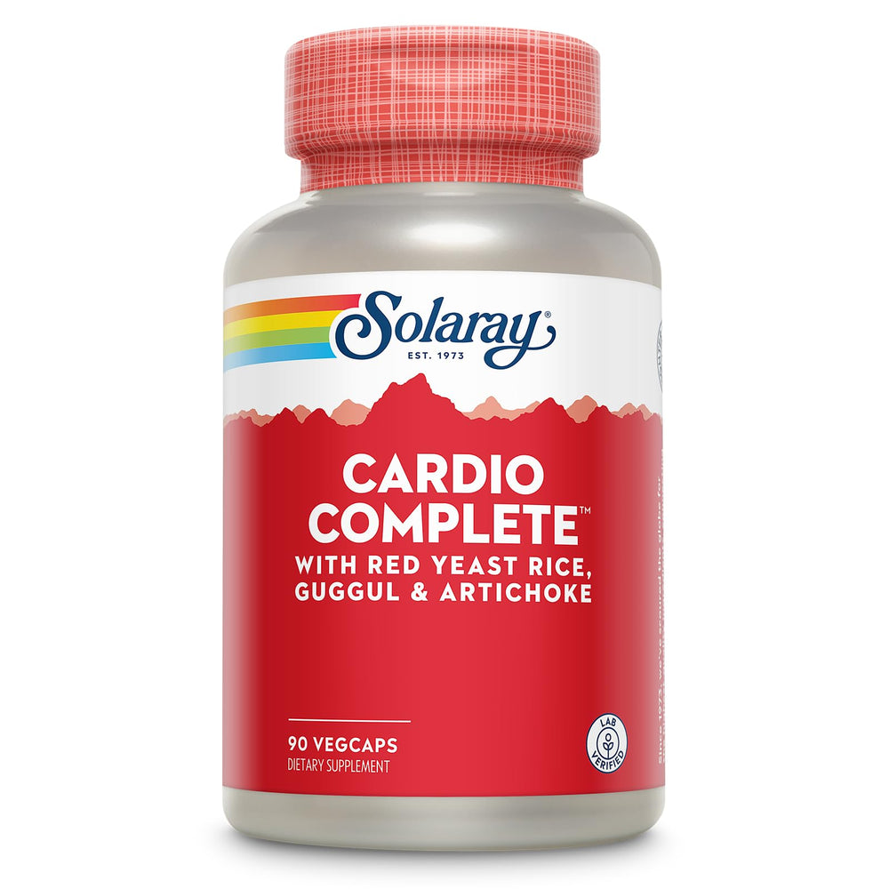 SOLARAY Cardio Complete bottle front view for everyday heart support