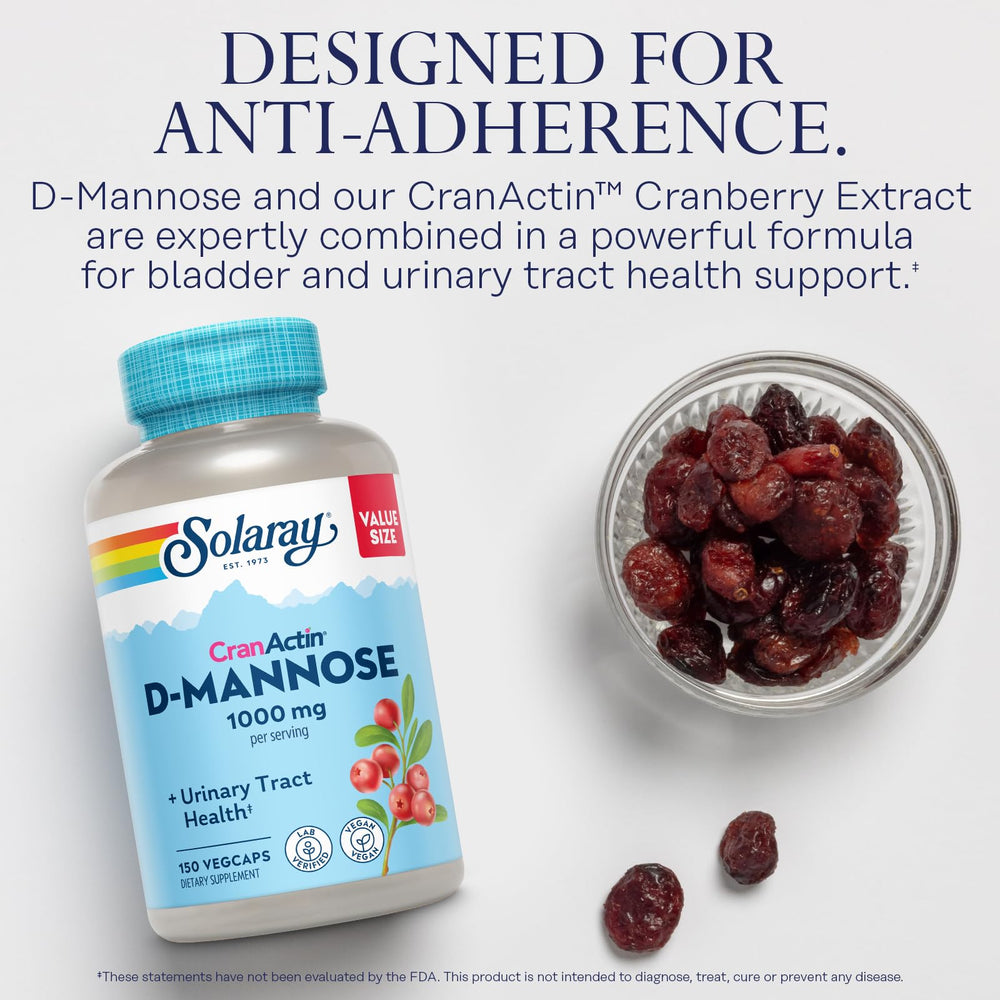 Solaray CranActin cranberry extract label showing standardized potency.