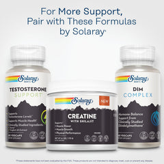 SOLARAY Creatine with Shilajit recycled bottle highlight eco-friendly packaging.