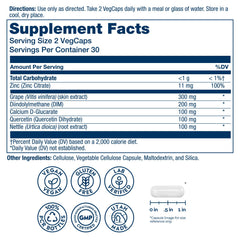 Close-up of SOLARAY DIM capsules, vegan and easy to take daily.
