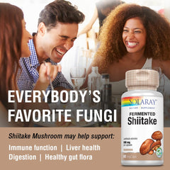 SOLARAY fermentation process image illustrating natural enhancement of shiitake benefits.