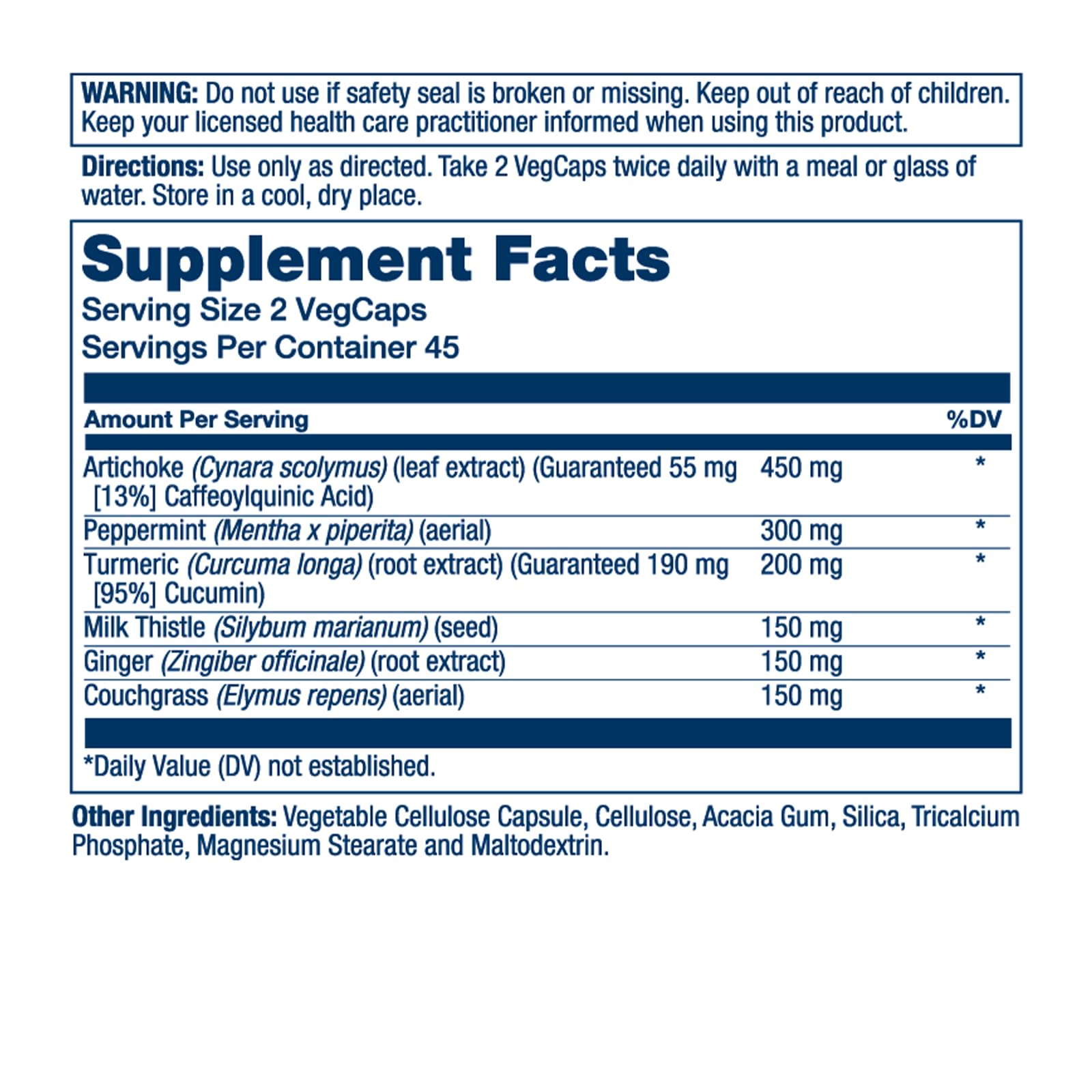 Solaray Gallbladder Support capsules ready for convenient dietary supplementation