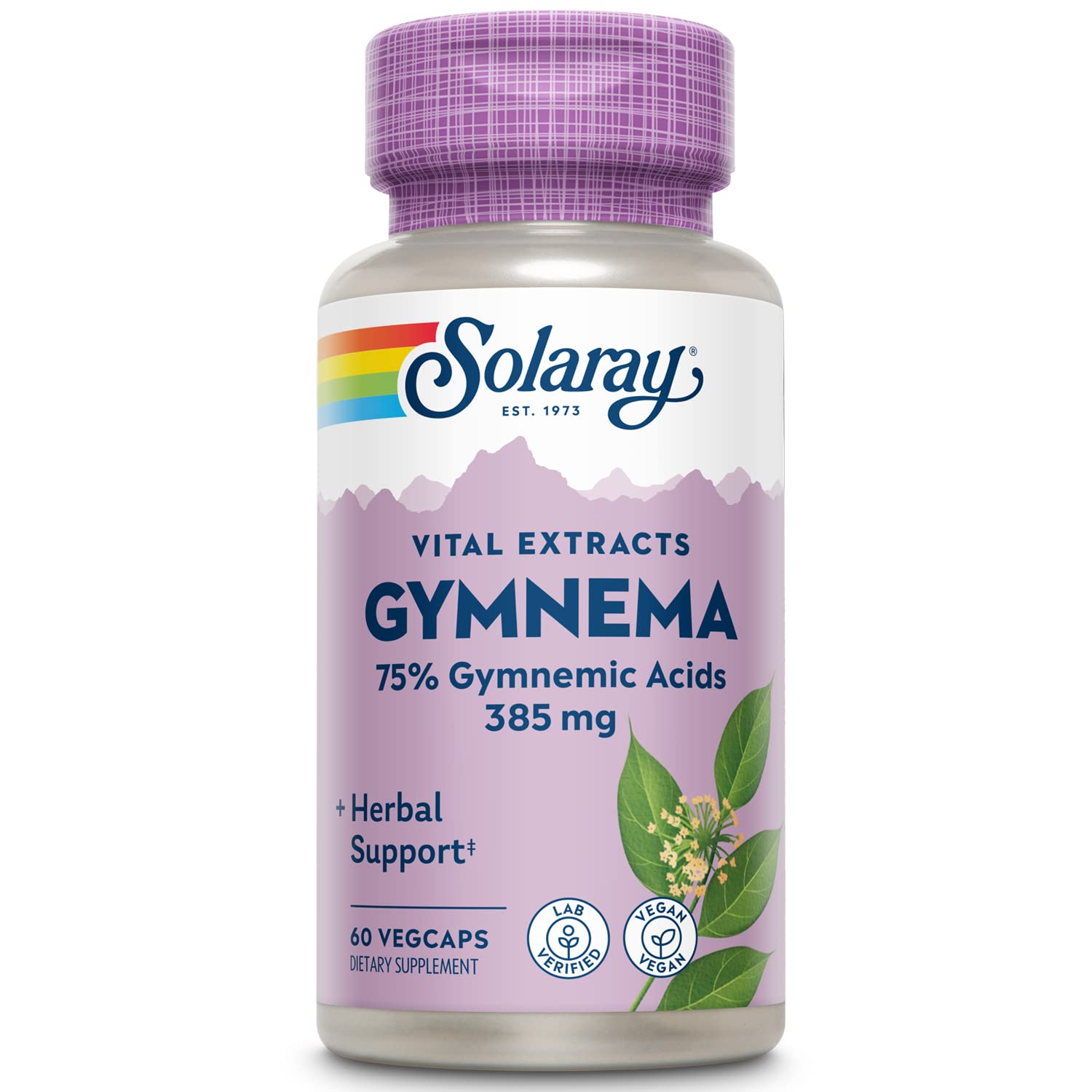SOLARAY Gymnema leaf extract bottle – guaranteed potency for daily wellness