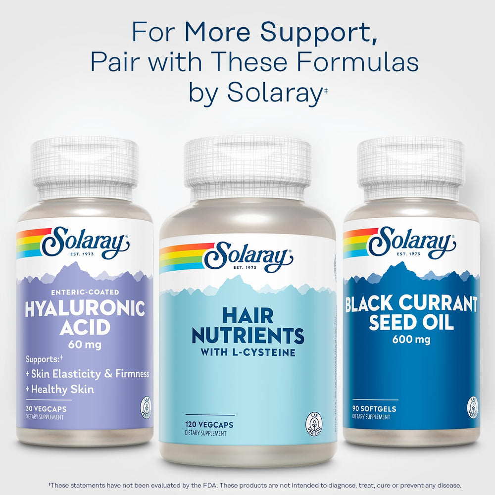 SOLARAY lab-tested quality control ensures high-quality ingredients