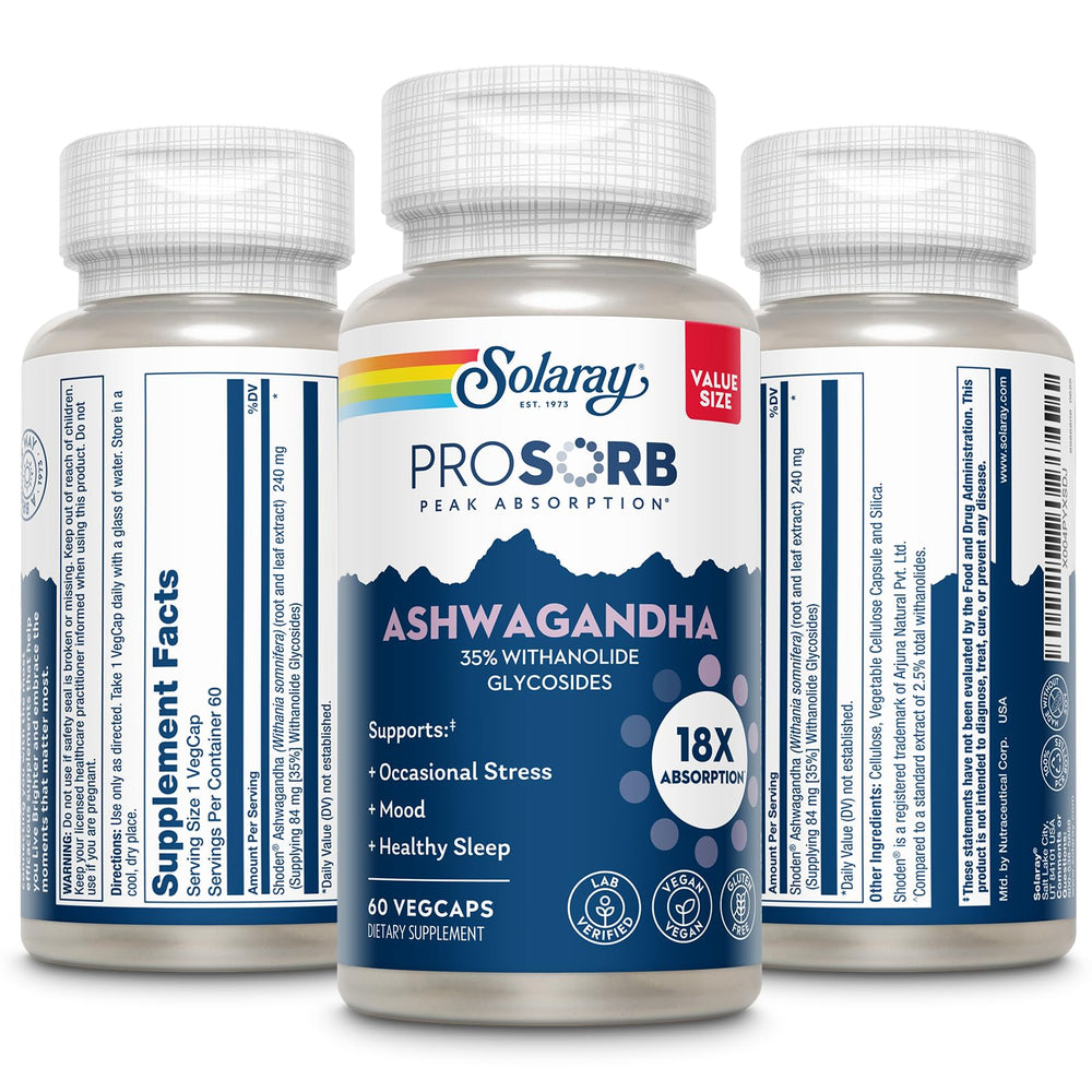 SOLARAY product label with 240 mg per capsule