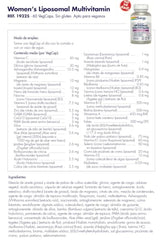 SOLARAY Liposomal Multivitamin for Women capsules close-up showing iron-rich nutrition.