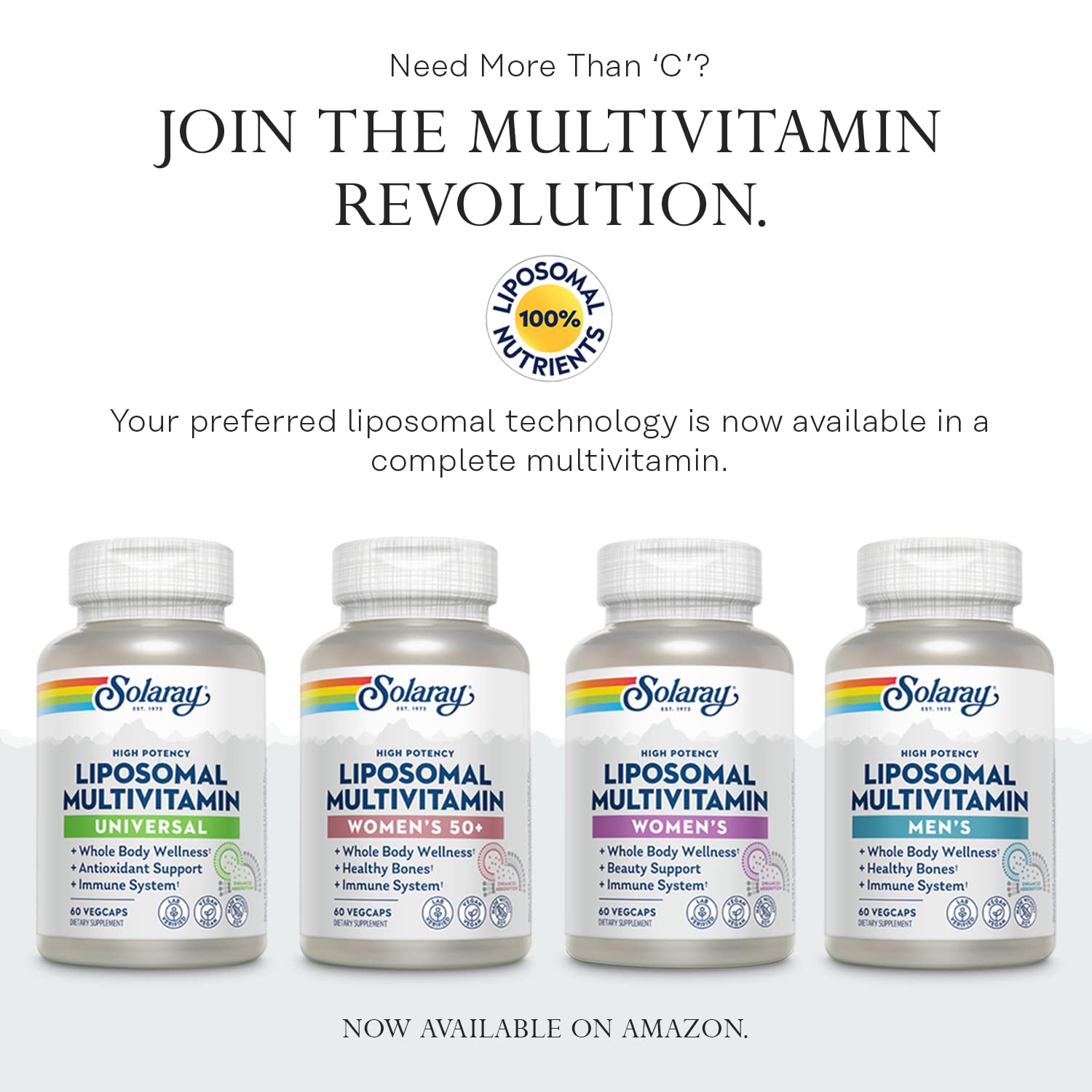 SOLARAY Mega Vitamin B-Stress bottle in Utah lab for quality testing