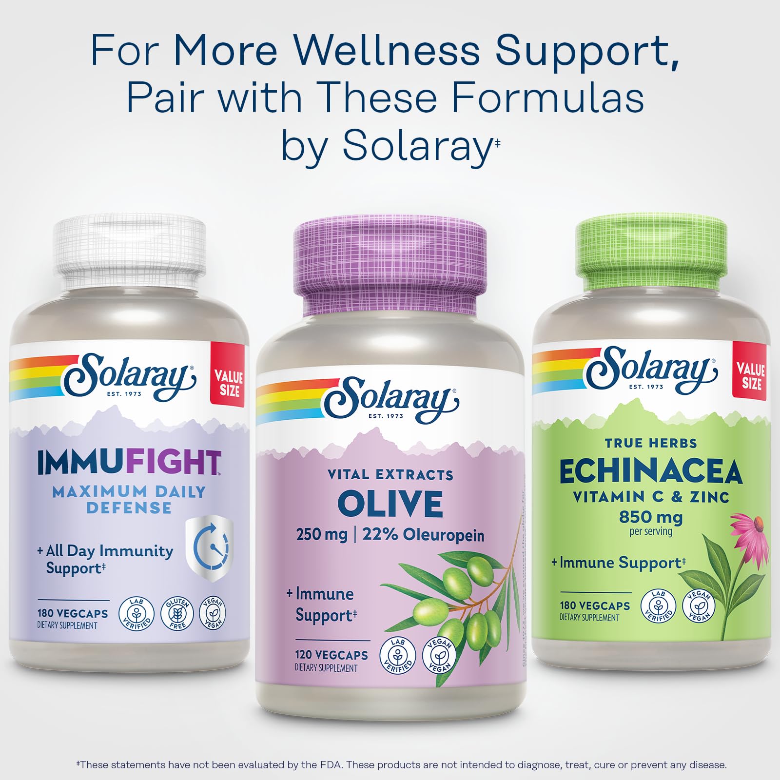 SOLARAY oleuropein polyphenols close-up highlights antioxidant-rich profile