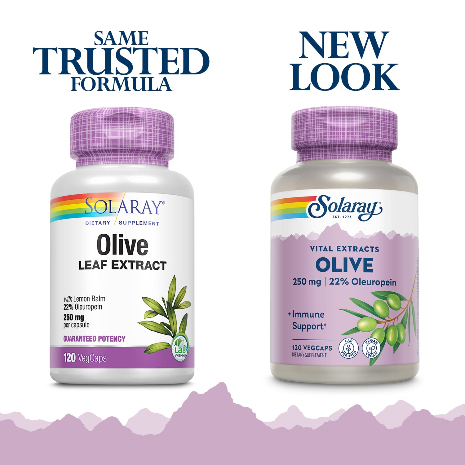SOLARAY olive leaf extract bottle showcases vegan wellness option