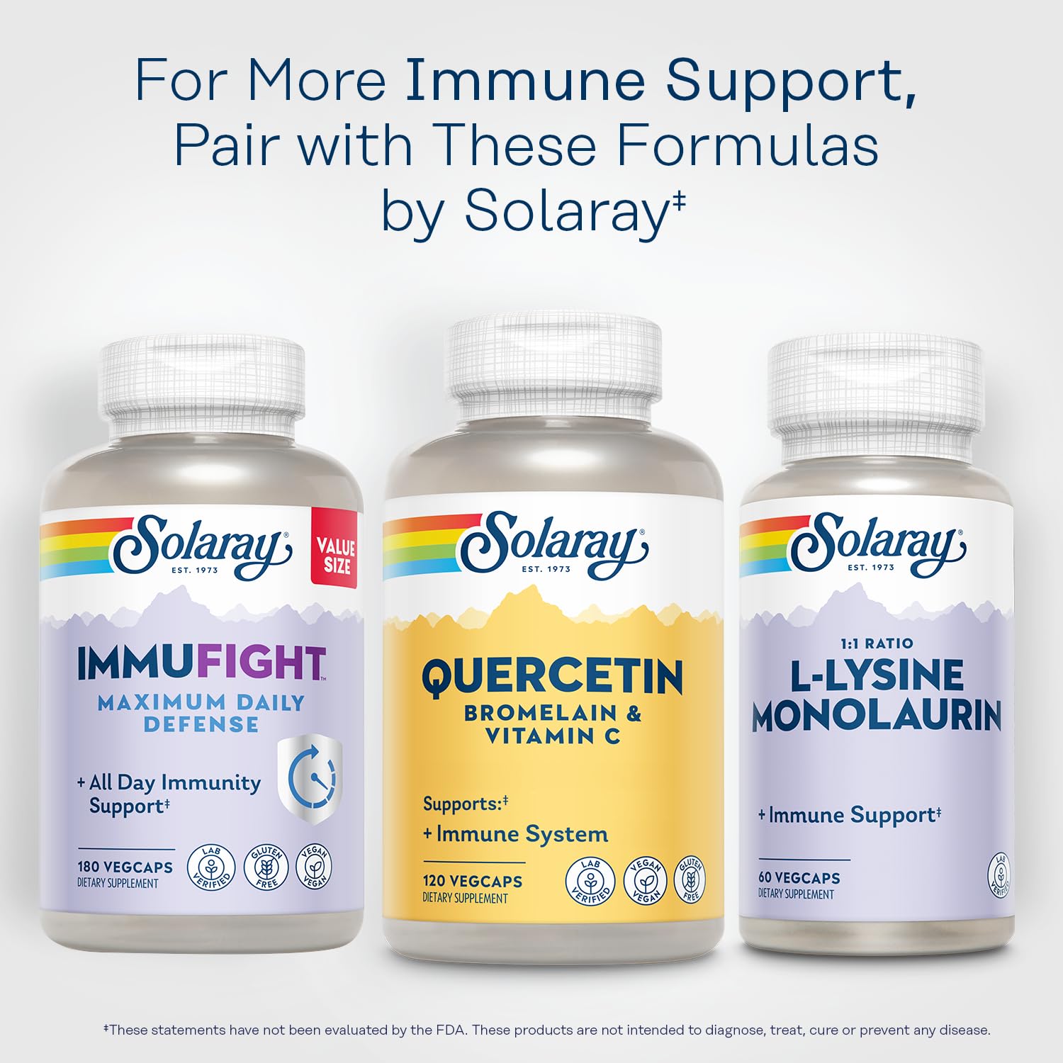 Lab-verified potency icon on vegan, non-GMO packaging