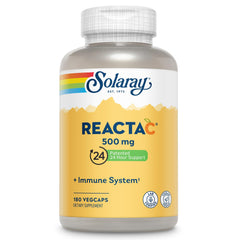 SOLARAY Reacta-C 500mg bottle on counter for daily immune support