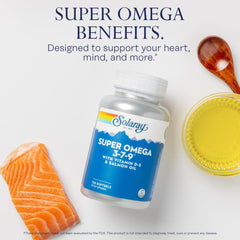 SOLARAY Sea Buckthorn and salmon oil blend visual suggesting balanced omega intake