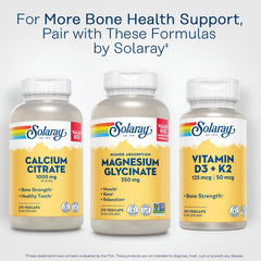 SOLARAY serving guide graphic illustrating daily intake