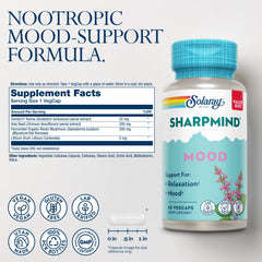 SOLARAY SharpMind capsules close-up for daily focus and relaxation