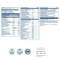 SOLARAY Spectro Men label closeup showcasing vitamins and minerals.