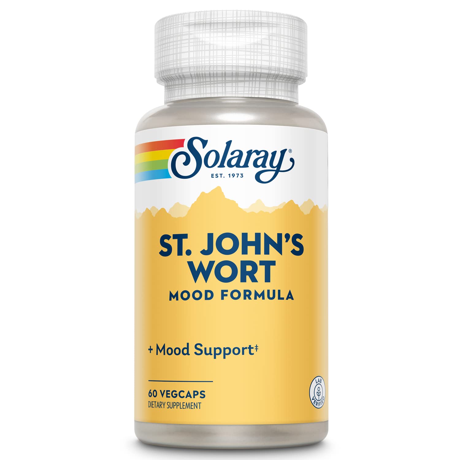 Solaray St. John's Wort 900 mg capsules bottle—potency for daily wellness.