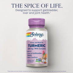 SOLARAY turmeric powder spoon demonstrates easy daily incorporation into meals.