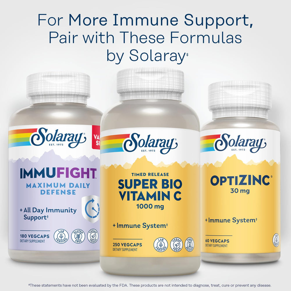 Solaray vitamin C 60 day guarantee label on packaging