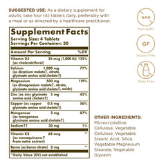 Solgar Advanced Calcium Complex pack-3 image emphasizing convenient multi-pack for daily use