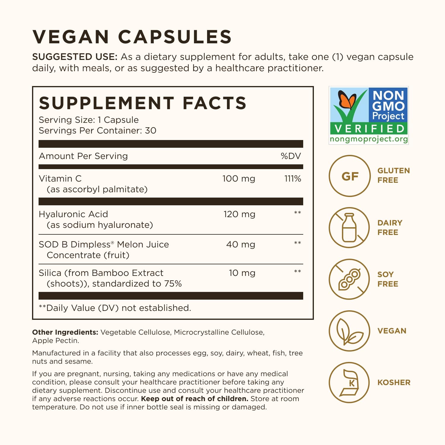 Solgar Cellulite Fighter bottle label highlights French Melon Concentrate.