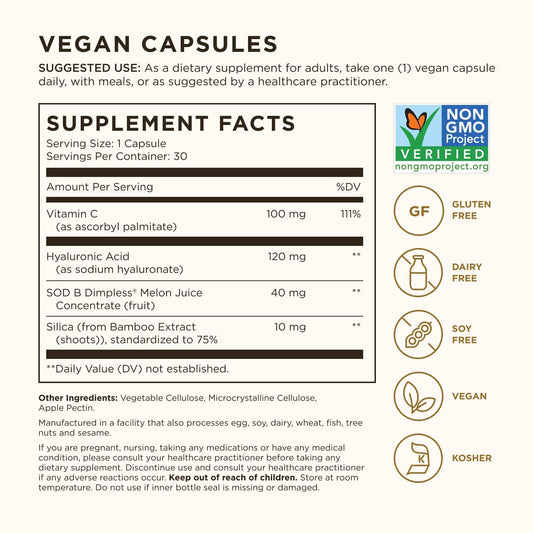 Solgar Cellulite Fighter bottle label highlights French Melon Concentrate.