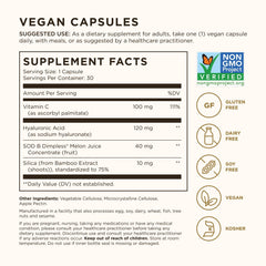 Solgar Cellulite Fighter bottle label highlights French Melon Concentrate.