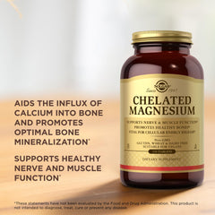 Solgar Chelated Magnesium is gluten-free and vegan-friendly.