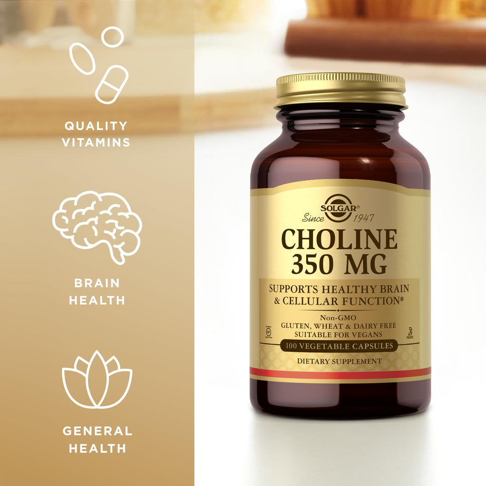 Solgar Choline 350 mg pack-2 — value two-pack for ongoing choline support.