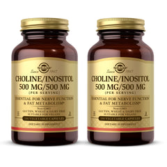 Solgar Choline/Inositol 500 mg bottle supports energy metabolism.