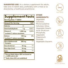 Solgar Ester-C Plus capsules close-up, supports immune health