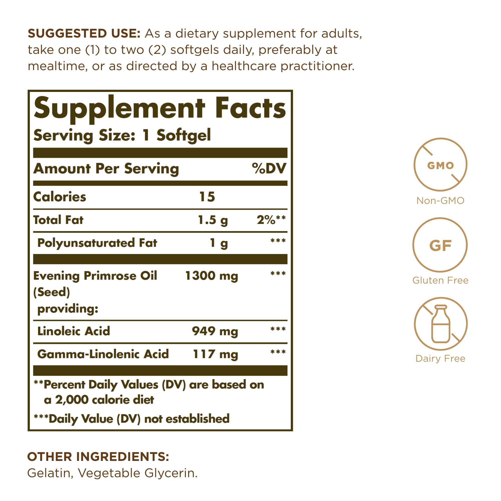 Solgar Evening Primrose Oil softgels close up for daily wellness