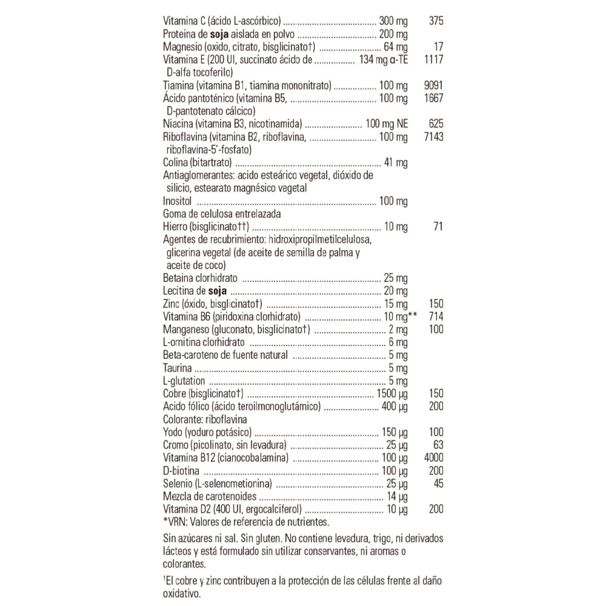 Solgar VM-2000 zinc and iron ingredients highlighted in label.