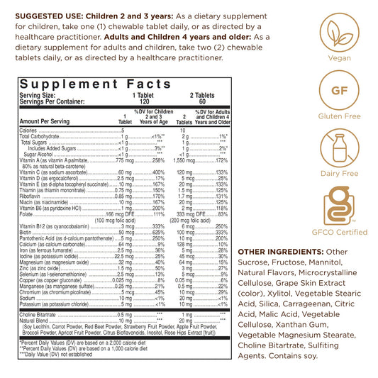 Solgar Kangavites Bouncin’ Berry chewables support a daily routine for children.