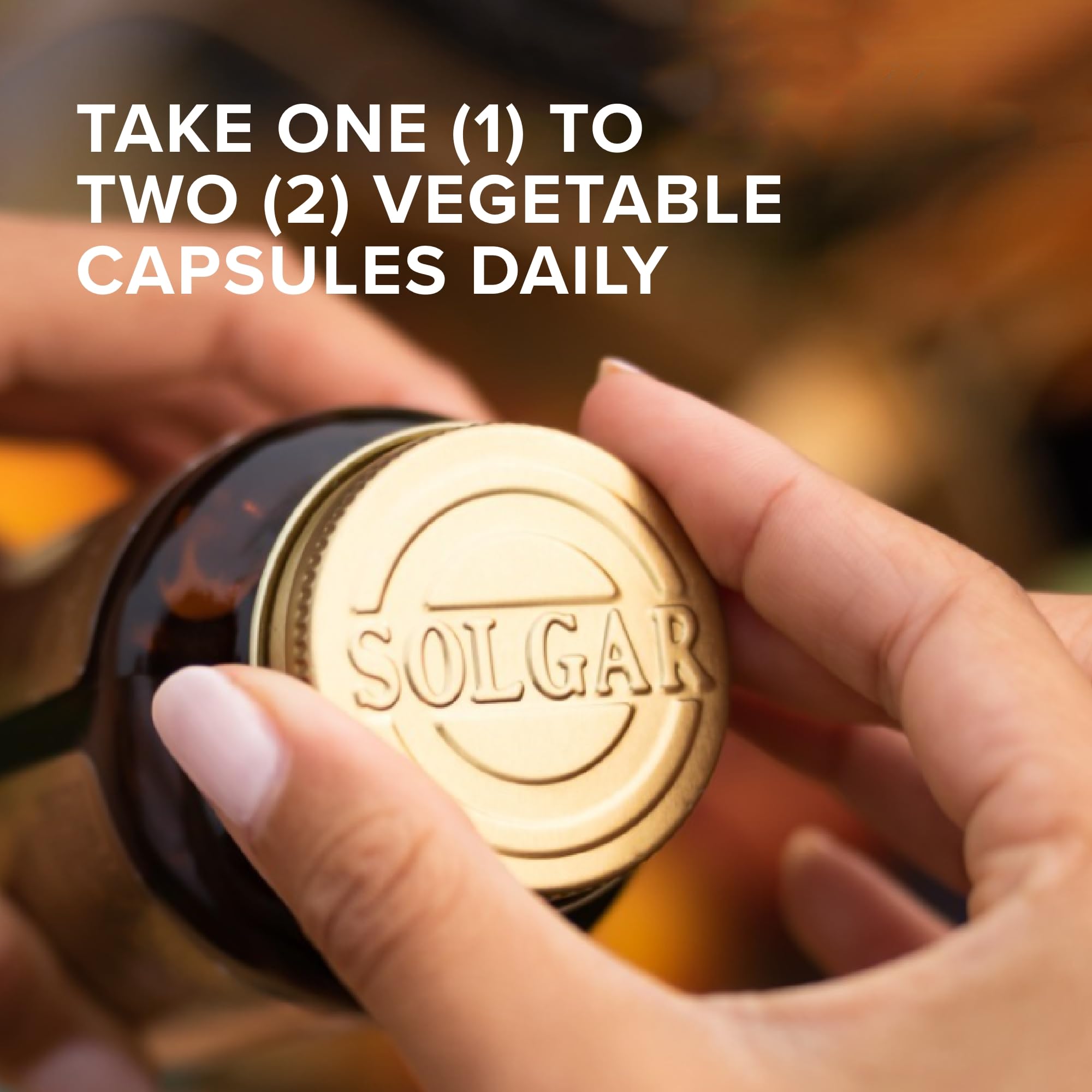 Packaging shot emphasizes non-GMO, vegan, and gluten-free qualities of Solgar Tart Cherry.