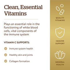 Solgar Vitamin C 1000 mg bottle on counter ready to use.