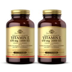 Solgar Vitamin E 670 mg bottle front for daily antioxidant support