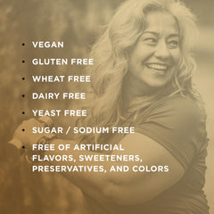Solgar nutritional facts panel closeup shows complete serving details.