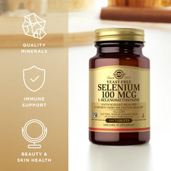 Solgar yeast-free selenium label non-GMO kosher vegan certification highlighted