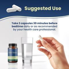 Solid Sleep Deep Sleep Formula on a bedside table for bedtime use