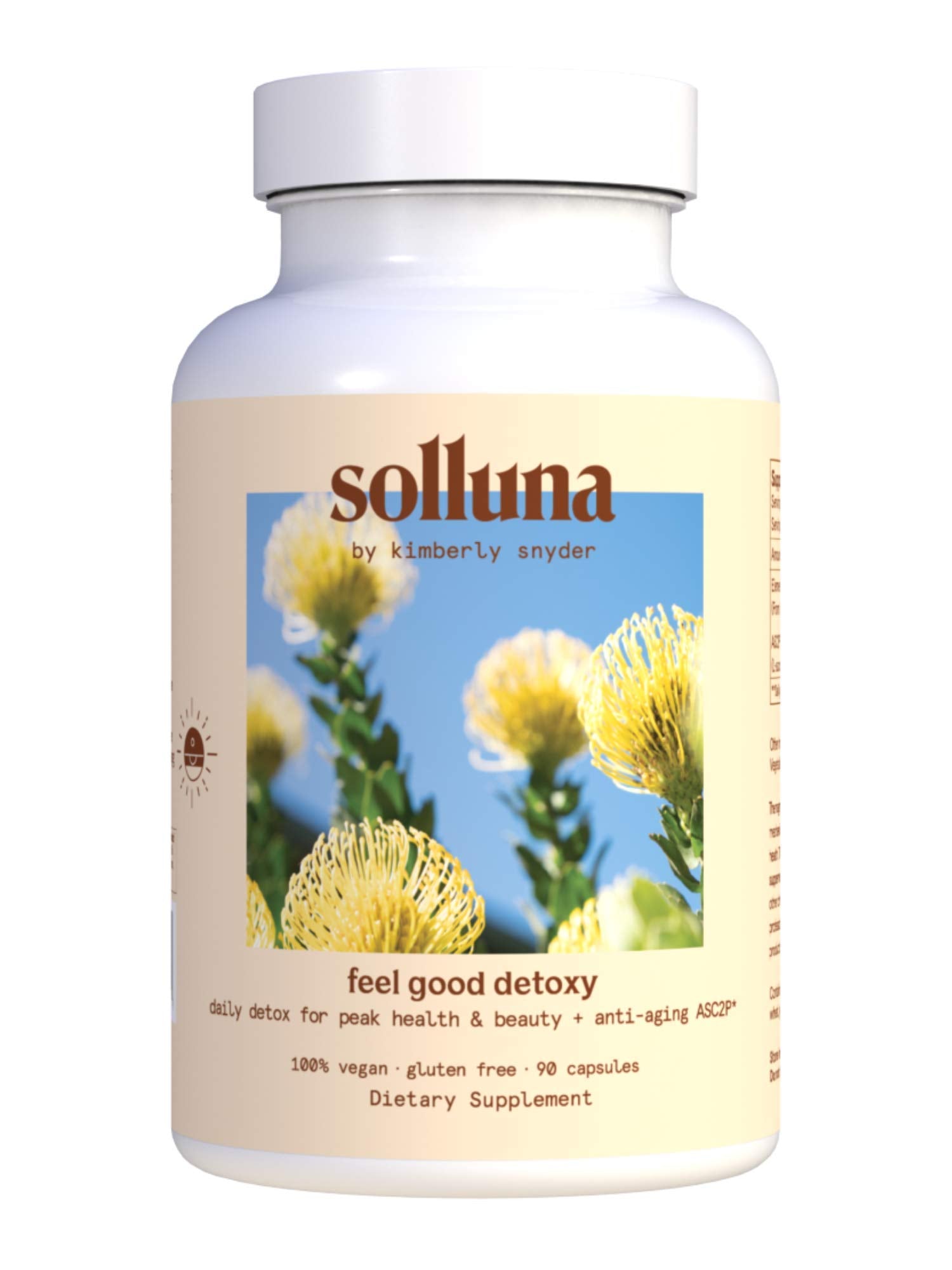 Solluna Detoxy 2.0 bottle front view for gentle oxygen-based detox