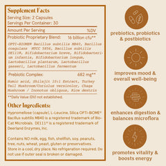 Close-up of the label on Solluna Feel Good SBOs highlighting vegan, shelf-stable formula.
