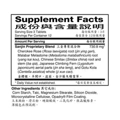 Lifestyle scene with water and Sanjin Pian Uroplex for hydration-friendly use
