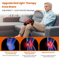 Solun knee brace heated massage feature provides calming relief after workouts