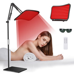 SOLURGEN red light panel with 660nm and 850nm LEDs for deep tissue reach.