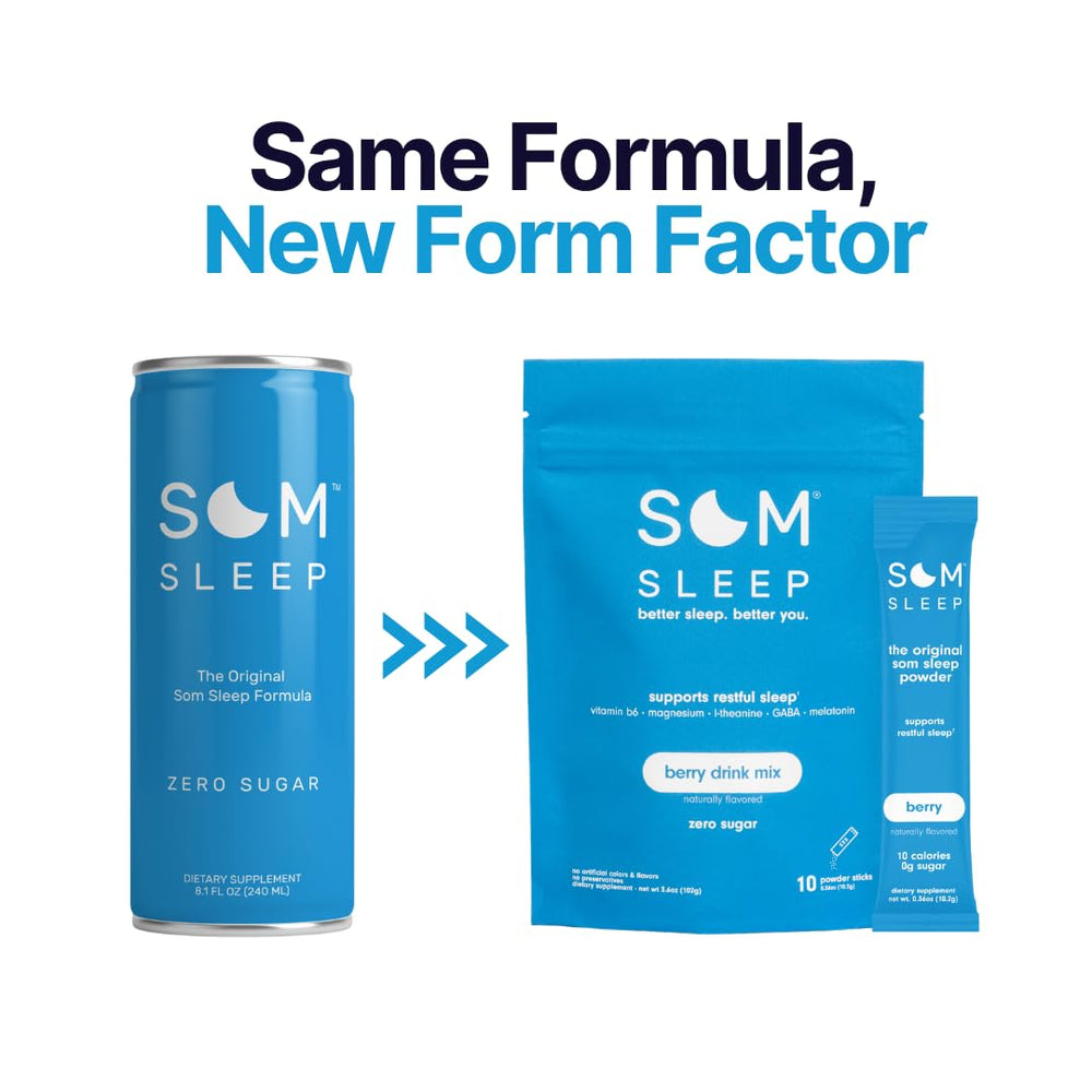 Som Sleep flavor-berry-cherry-closeup emphasizes tasty, sugar-free sleep support.